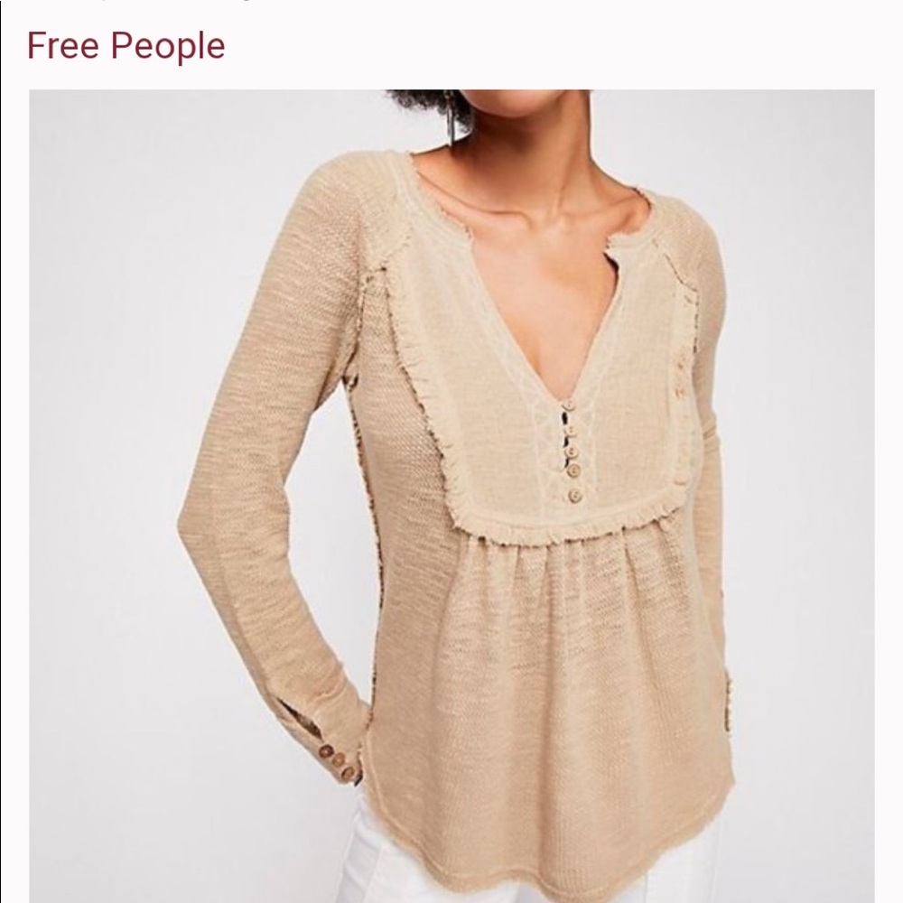 Free People Babydoll Henley